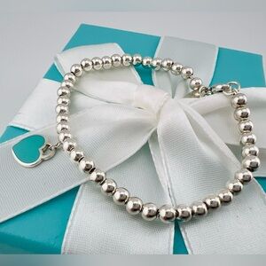 Return To Tiffany Blue Enamel Heart Tag Bracelet